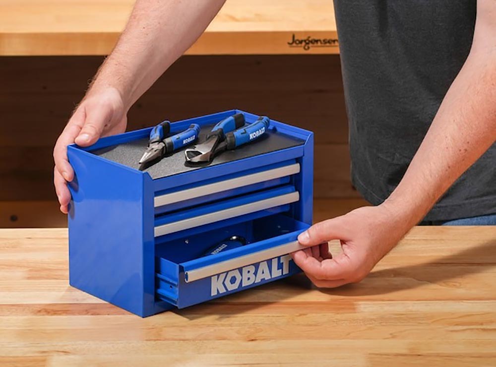 The Best Organizer Option Kobalt Portable 3-Drawer Tool Bo
