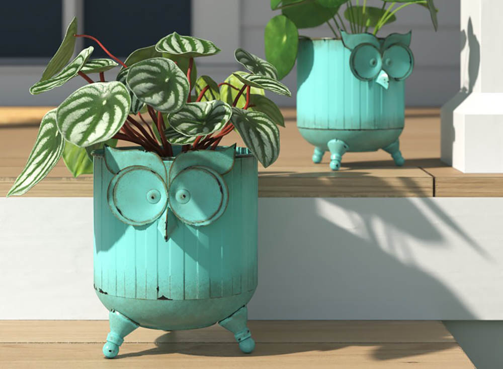 The Best Way Day Patio Deals Cloninger Owl 2-Piece Planter Set