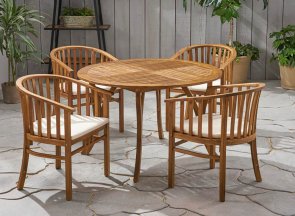 The Best Way Day Patio Deals Highland Dunes 4-Person Outdoor Dining Set