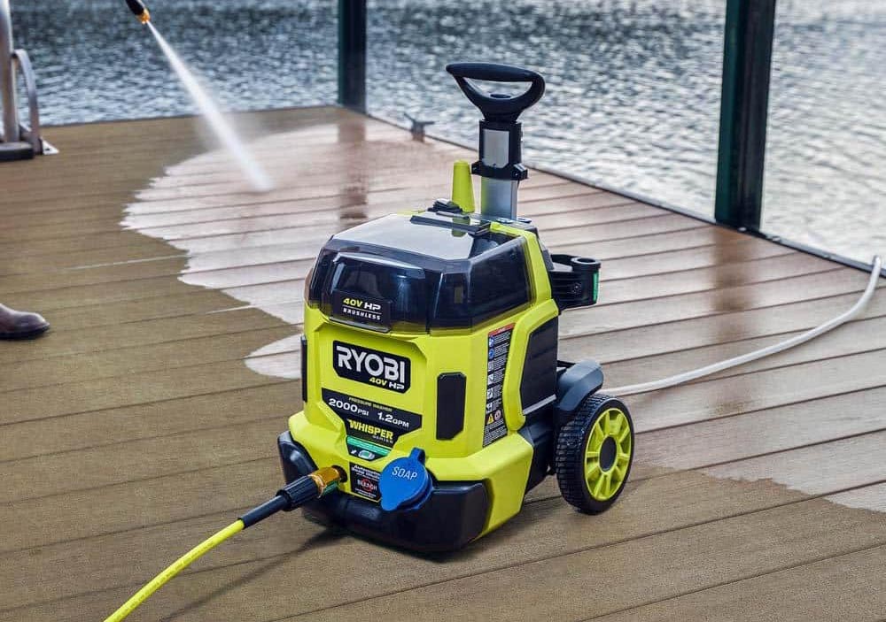 Memorial Day Outdoor Power Tools Ryobi 40V 2000 PSI Pressure Washe
