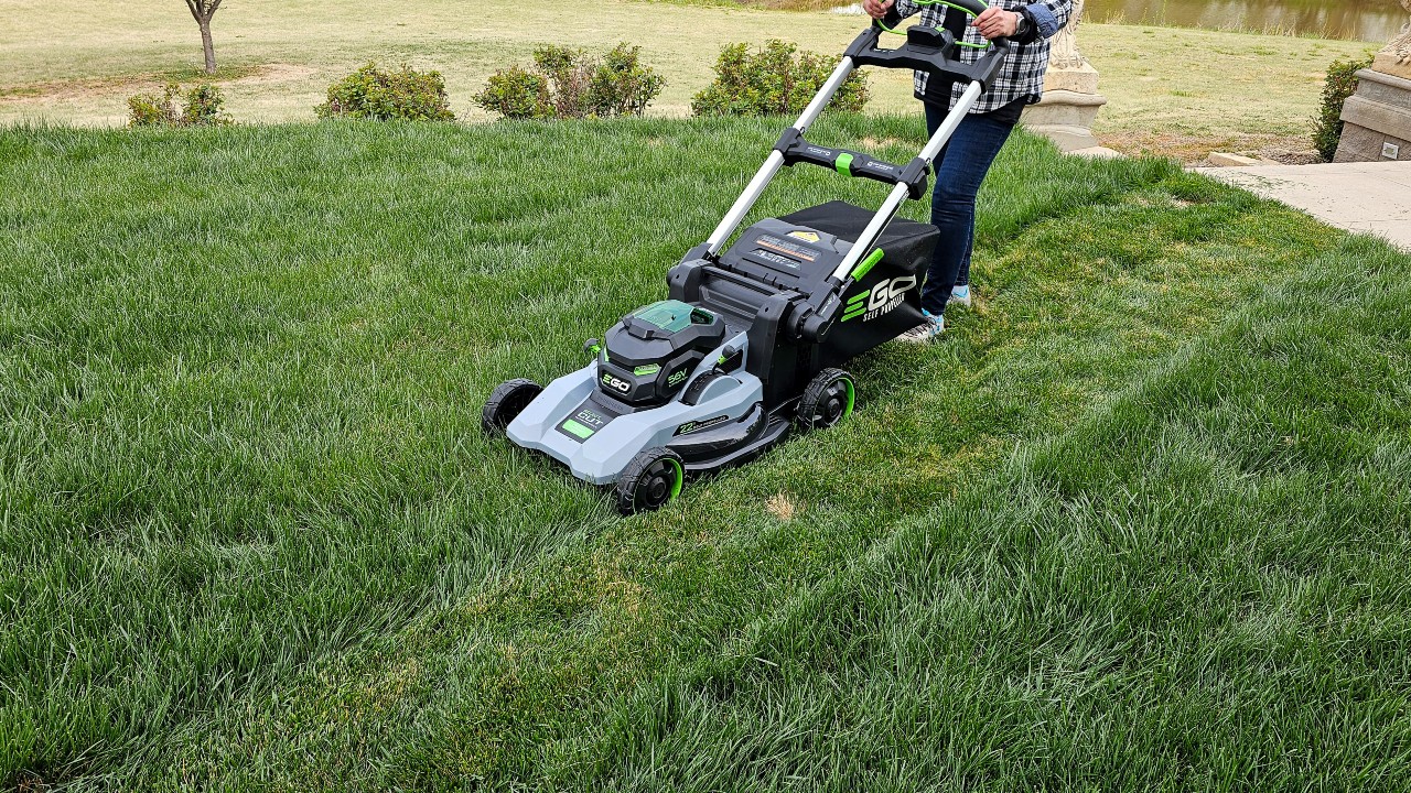 Mowing with the EGO