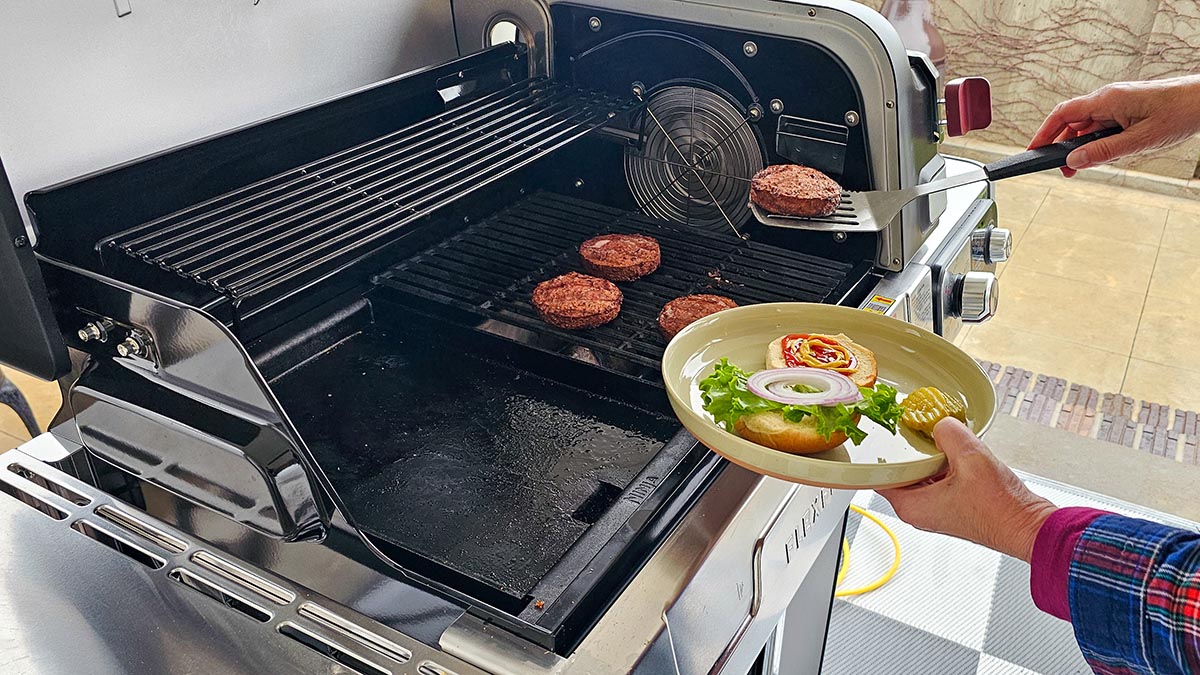 Ninja FlexFlame Grill Review Burgers grilled to perfection