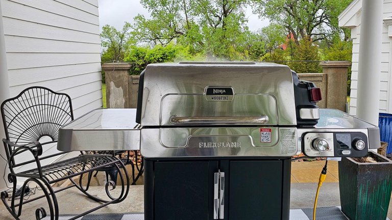 Ninja FlexFlame Grill Review FlexFlame set up and ready to go