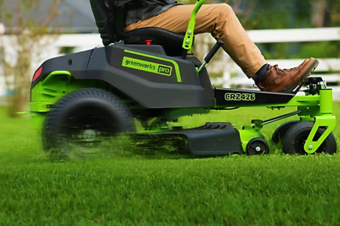Greenworks CrossoverZ 42 in. Electric Zero-Turn Mower, Battery, and Charger deal