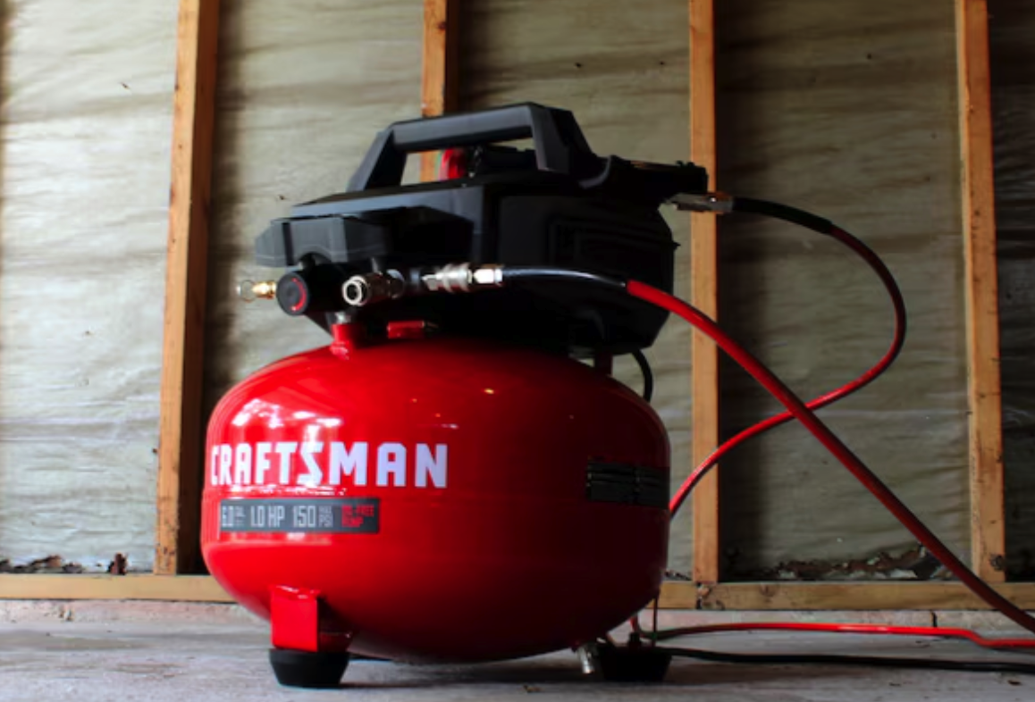 Craftsman Air Compressor in garage for Memorial Day Deals