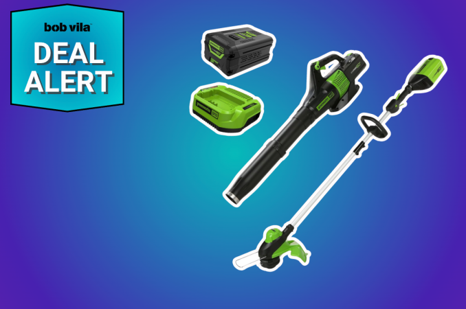 Memorial Day Deal Greenworks Blower Trimmer Kit