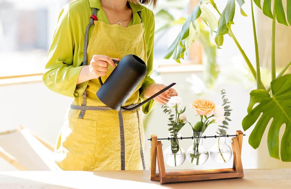 The Best Mother’s Day Gift XXXFlower Plant Terrarium With Wooden Stand