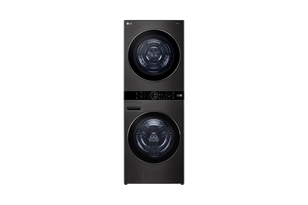 The Most Energy Efficient Appliances Option LG WKHC252HBA Laundry Center with Washer and Heat Pump Dryer