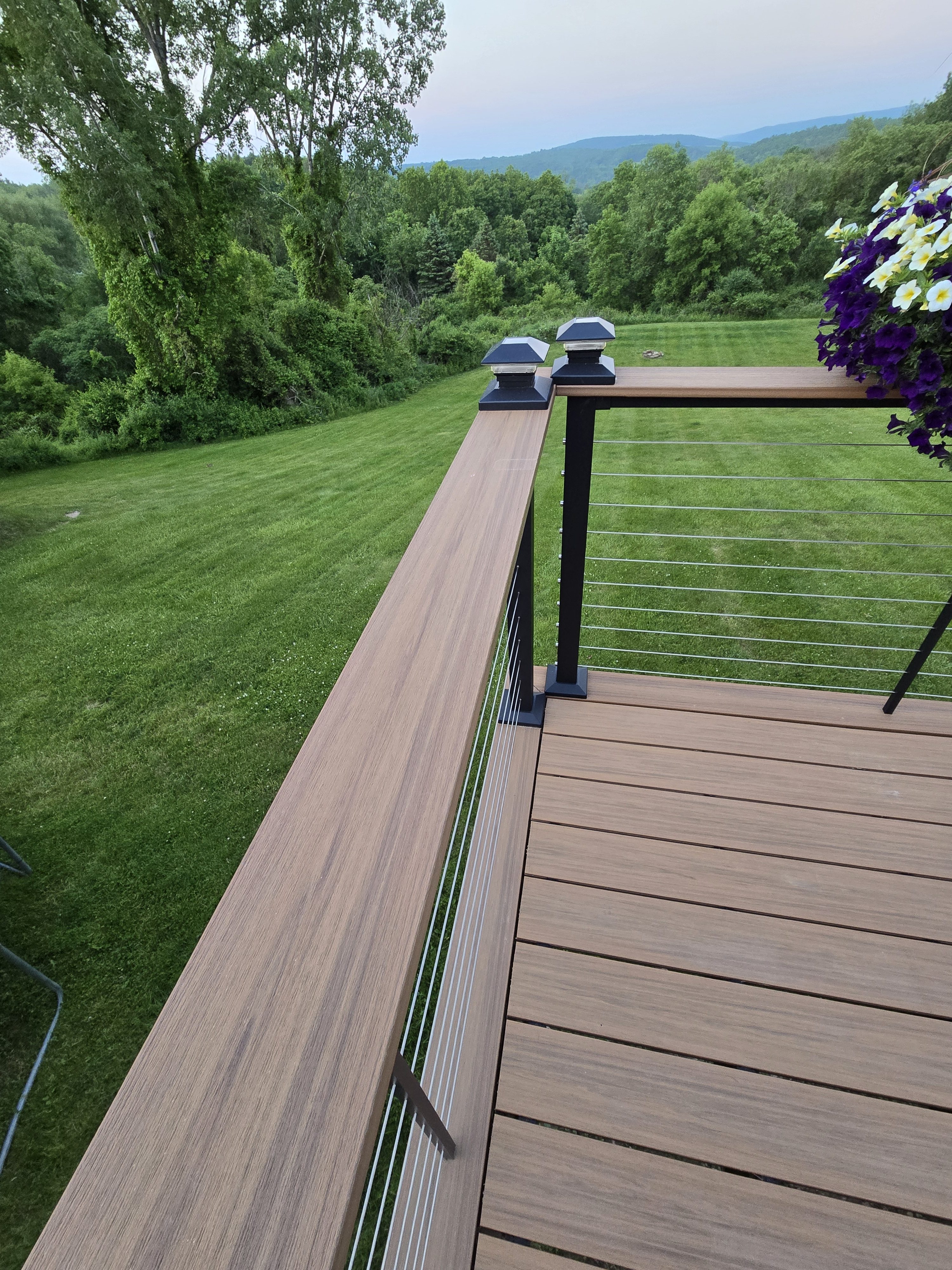 Adding cocktail railing to new composite deck