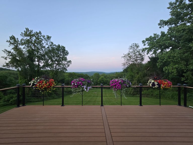 Photo of new composite decking
