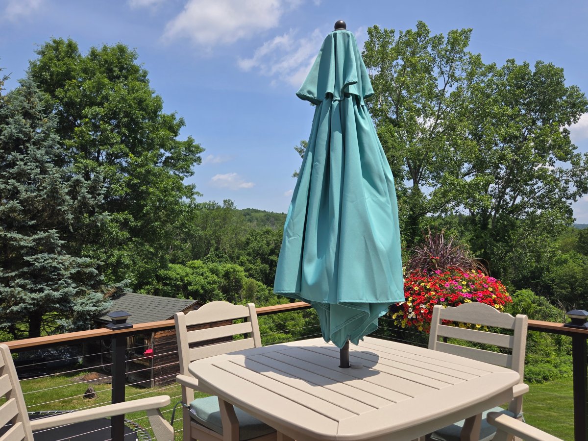 Style Well Patio Umbrella 60% off deal at The Home Depot Closed on Patio
