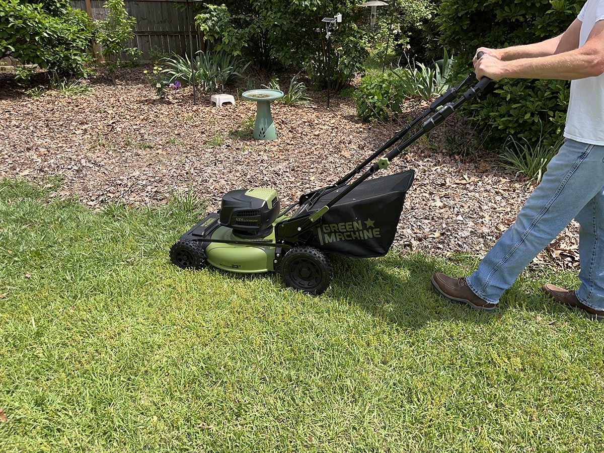 Green Machine mower action