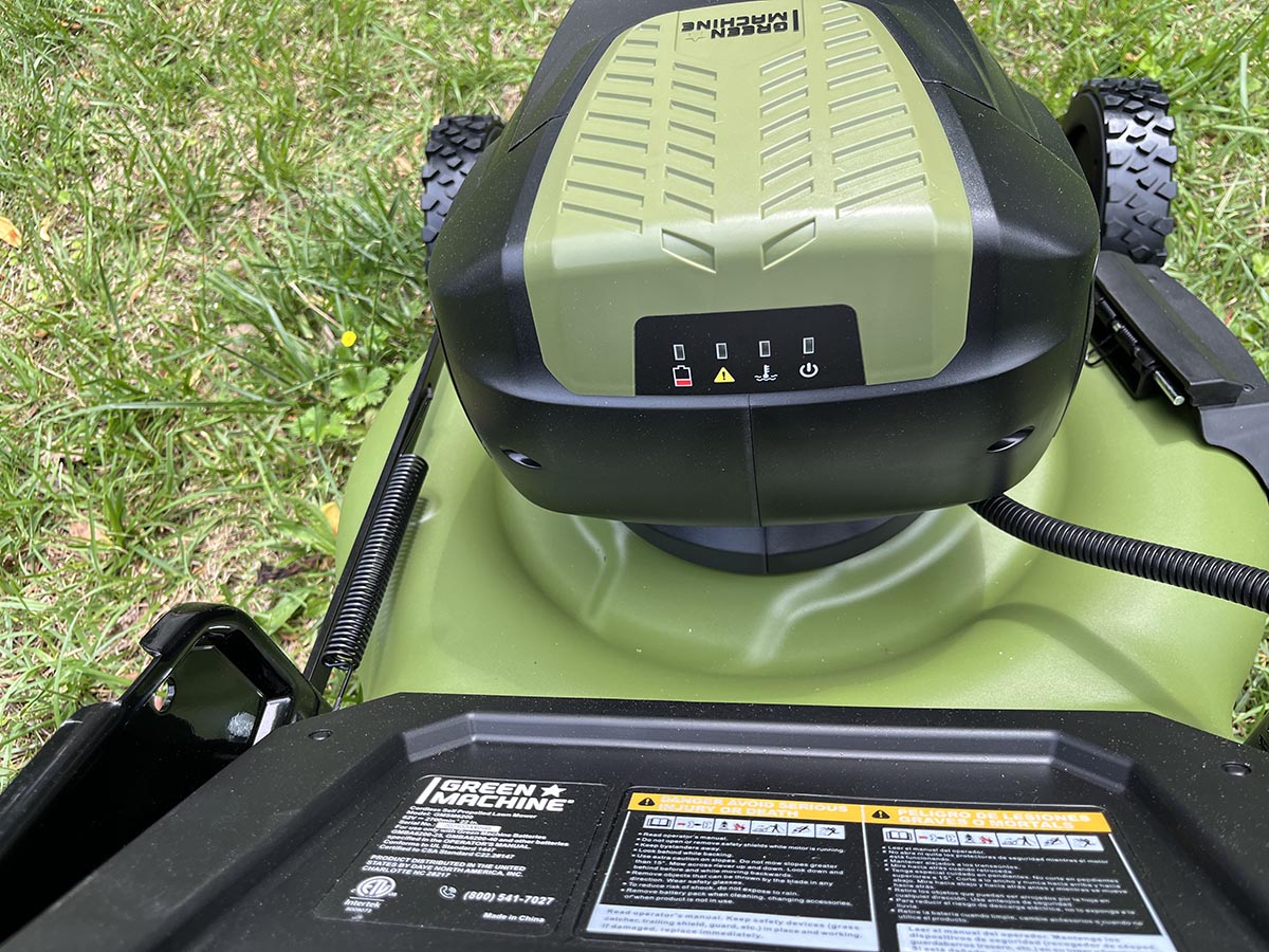 Green Machine mower battery indicator
