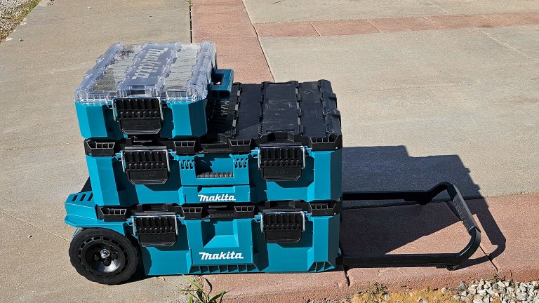 Makita MakTrak stacked with three components