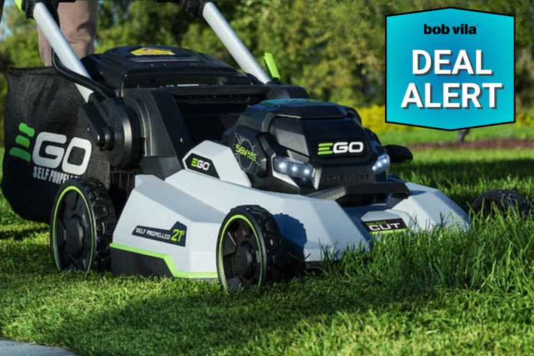 Ego Lawn Mower and free battery deal at Lowe's