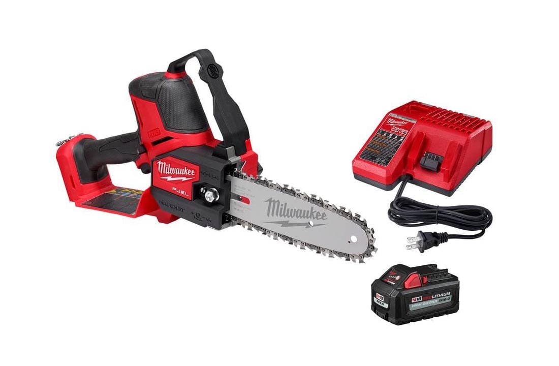 The Home Depot 4th of July Deals Milwaukee M18 Fuel 8 Hatchet Pruning Saw Kit