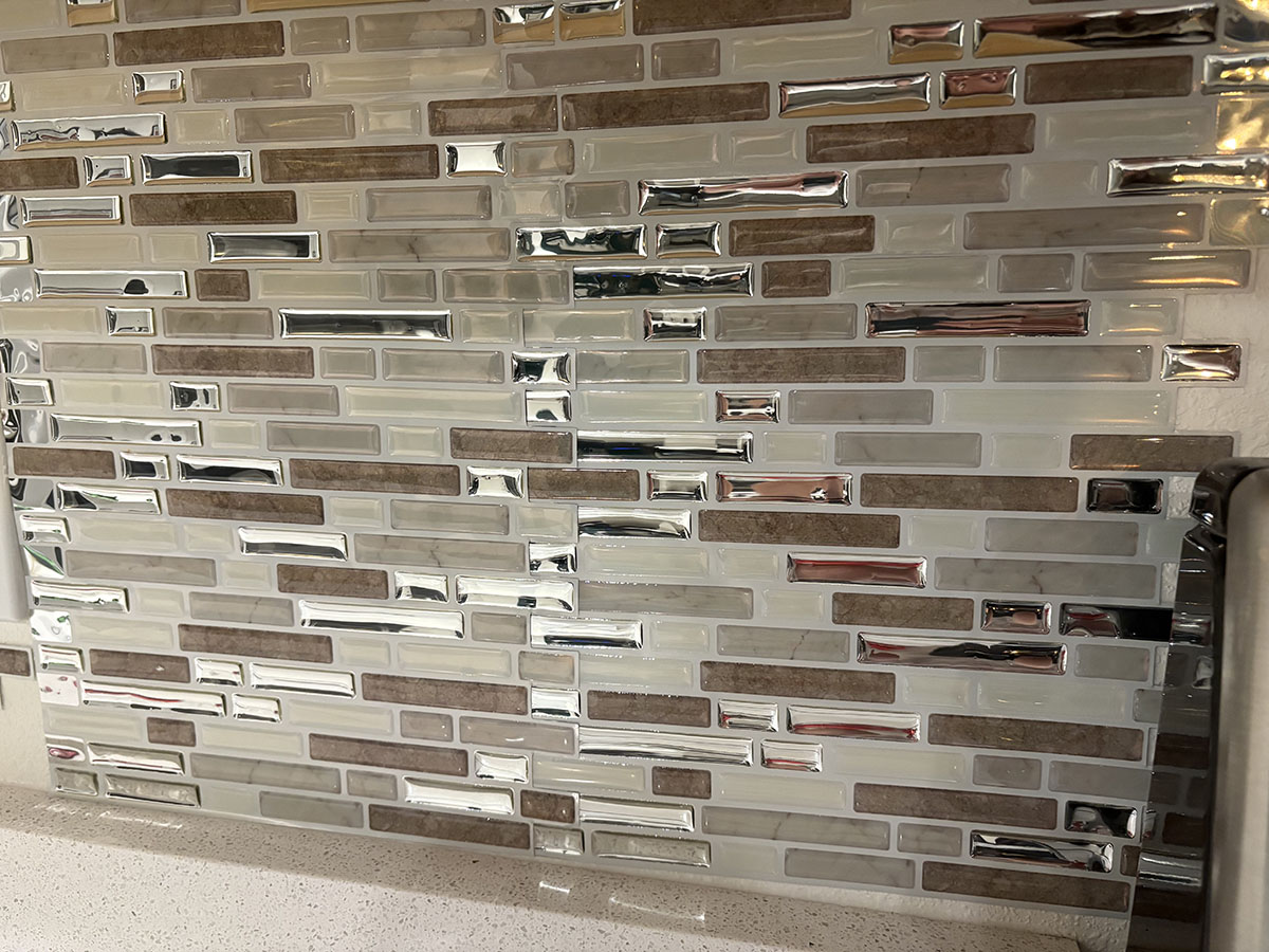 Tic Tac backsplash
