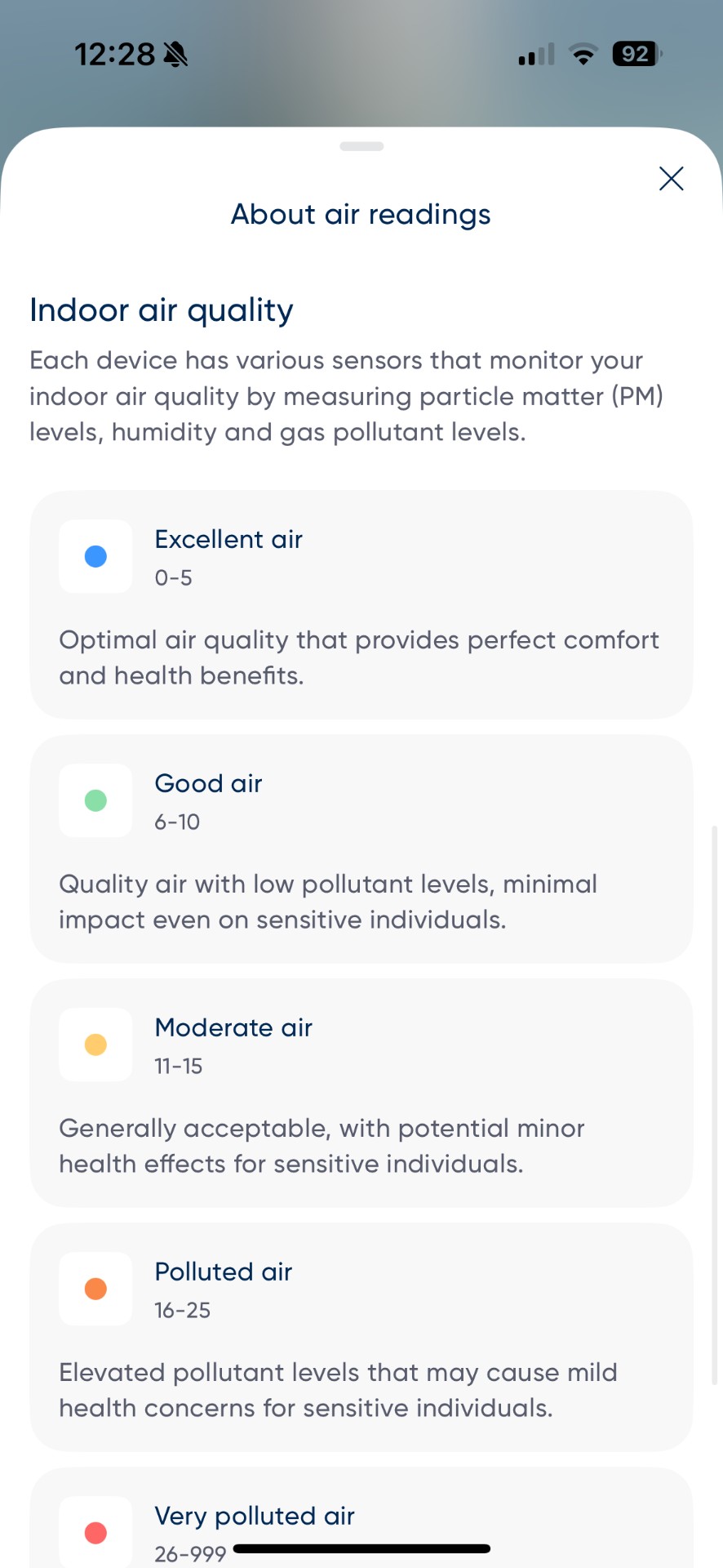 Blue Signature air purifier app