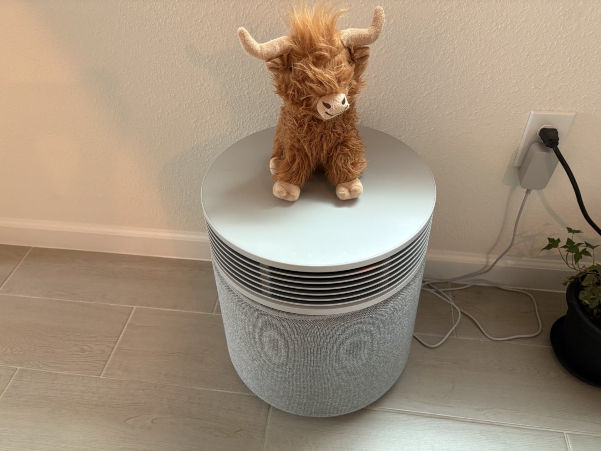 Blue Signature air purifier decorated