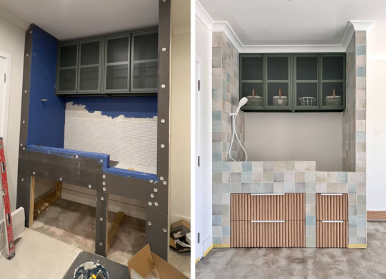 Watch DIY Couple Build a Dog Wash Station in Their Garage