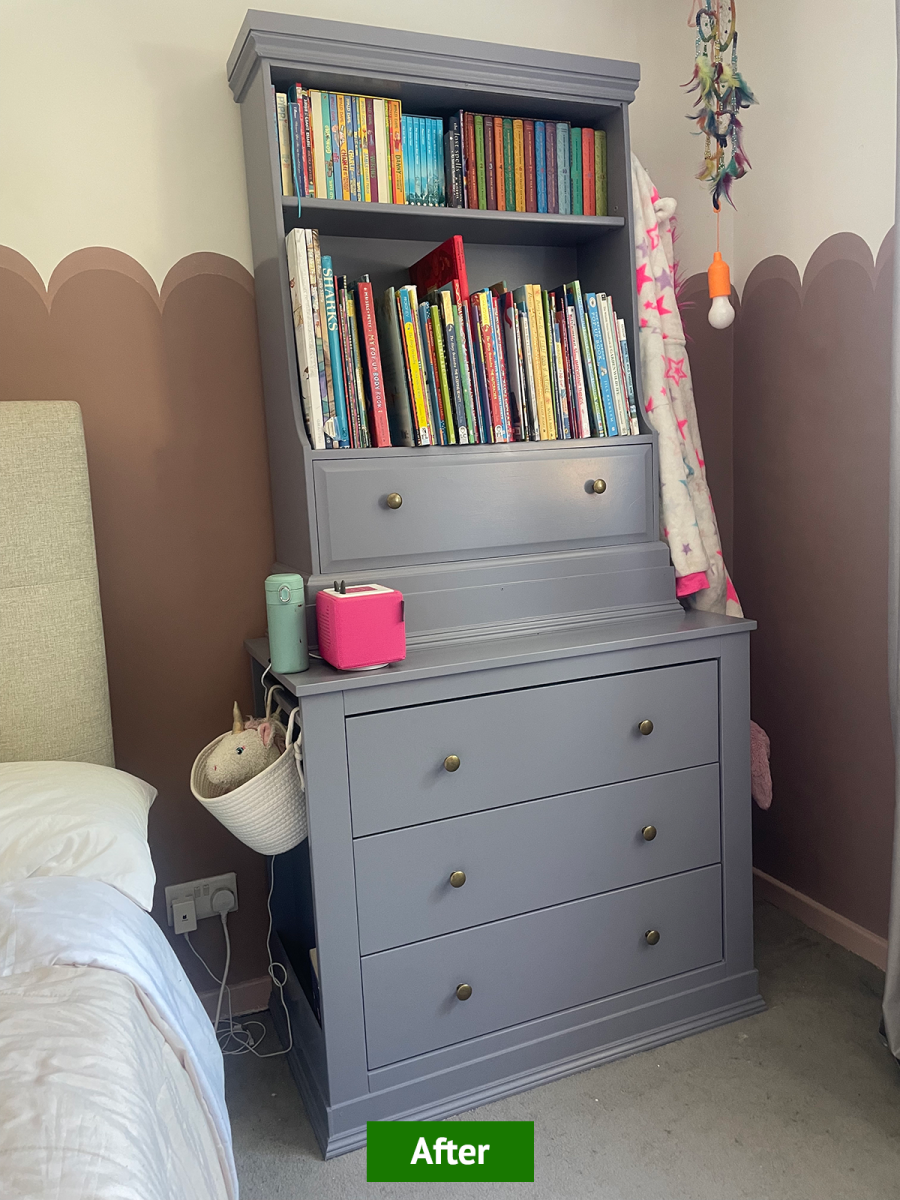 DIYer and interior designer Dawn Allen's finished custom hutch project.
