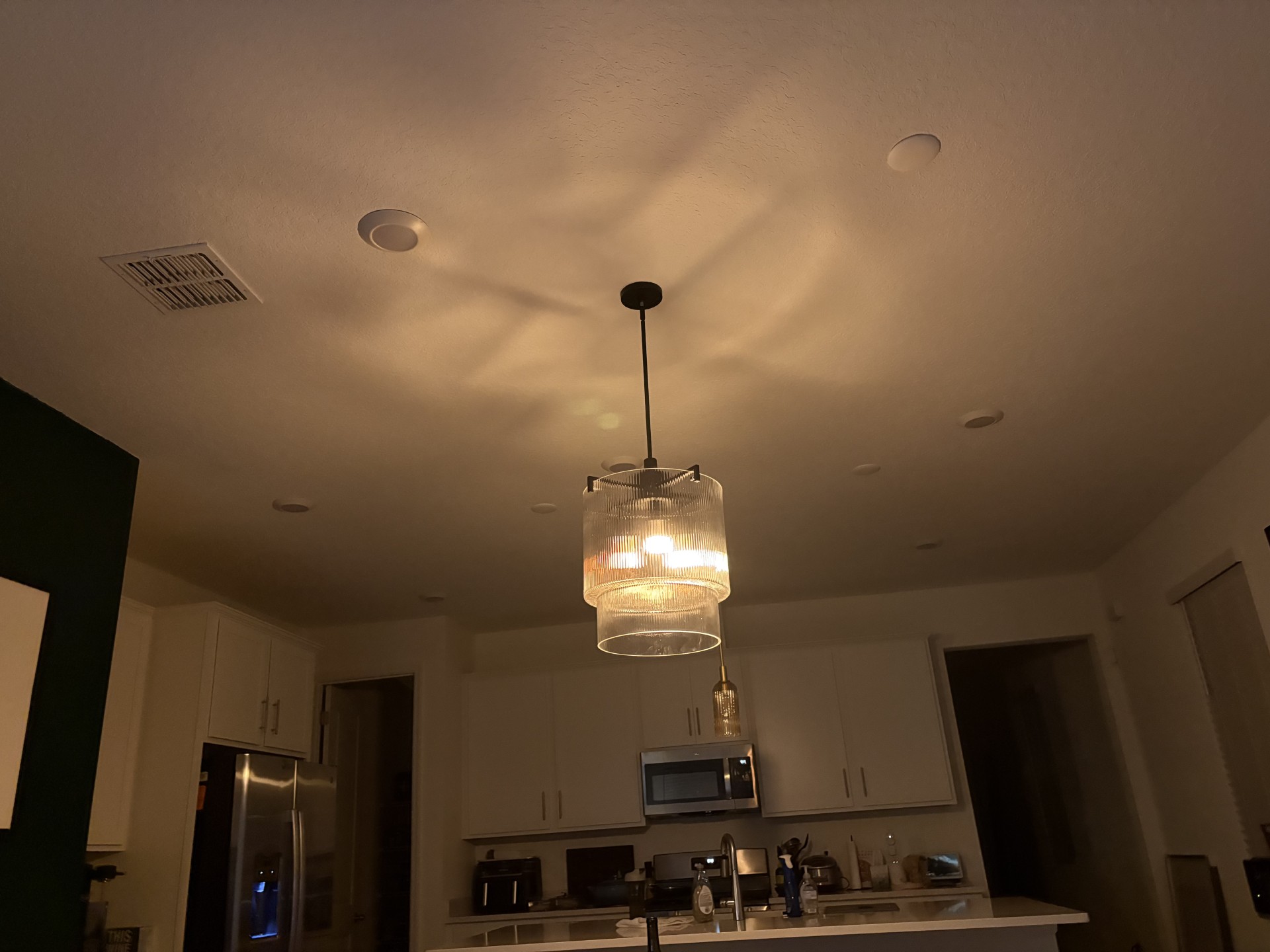 HunterFan pendants both