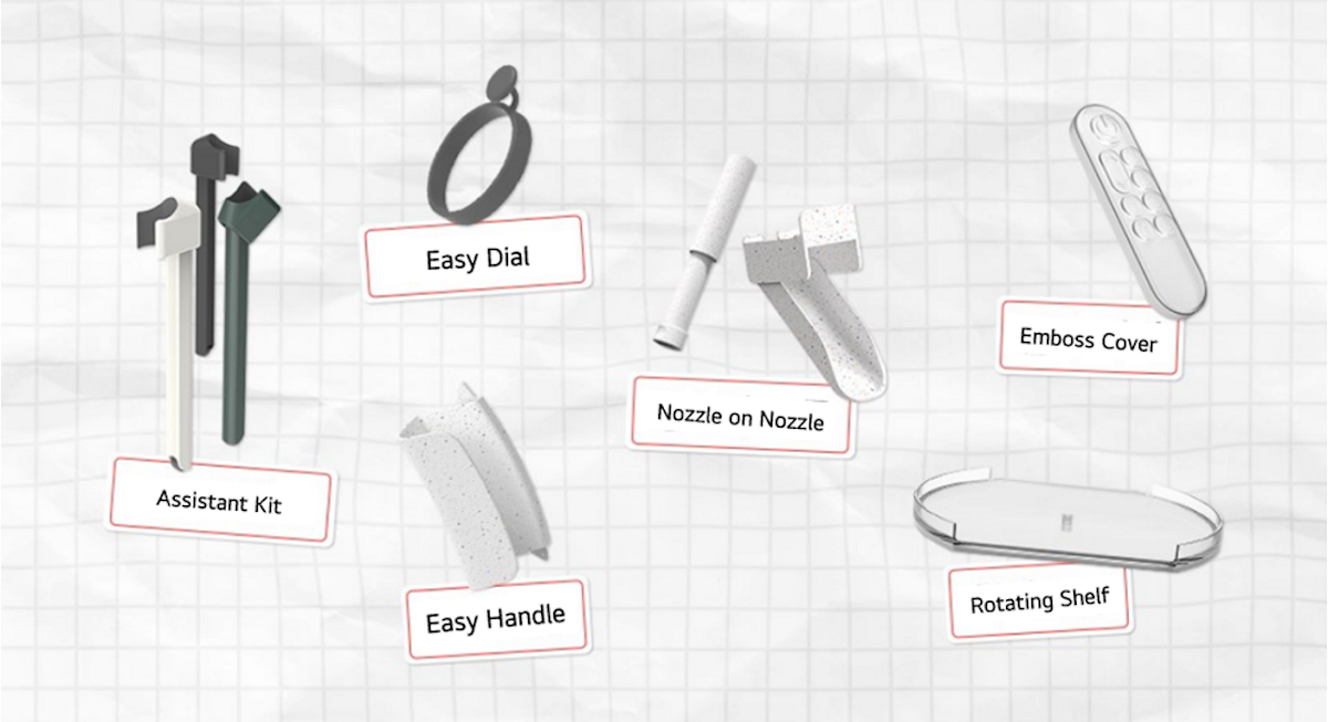 Retrofit features that make LG appliances more accessible.