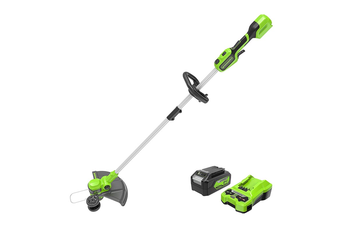 Prime Day Outdoor Power Tool Deals or Lawn Mower Deals Greenworks 24V 13-Inch Cordless String Trimmer Kit