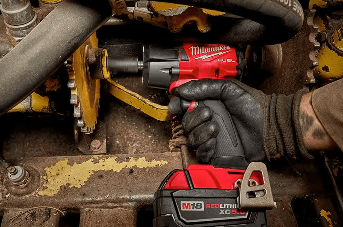 Milwaukee M18 FUEL Mid-Torque Impact Wrench Kit deal at The Home DEpot