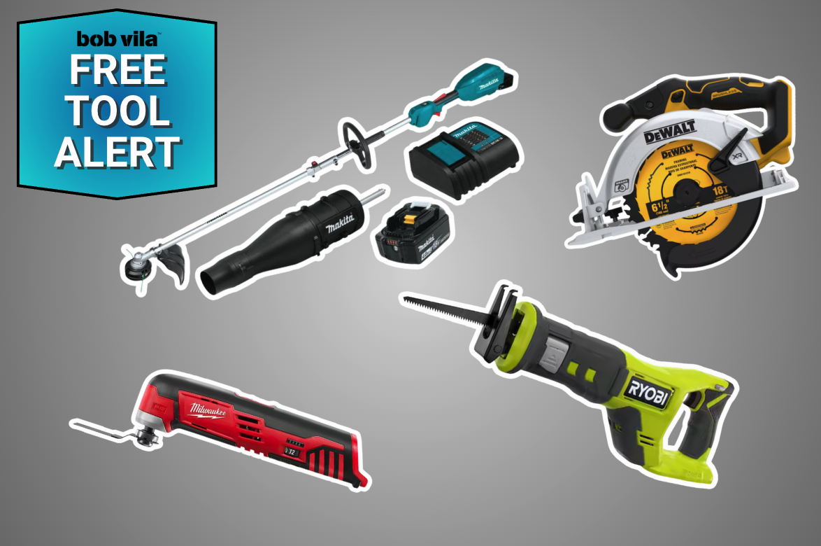 Free Power Tools from Ryobi, DeWalt, Makita, and Milwaukee for July Deals