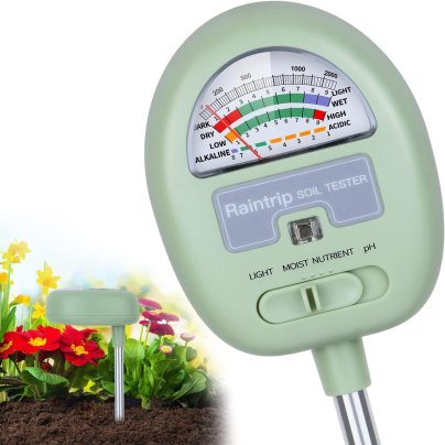 The Best pH Meters Option Raintrip 4-in-1 pH Meter Soil Test Kit