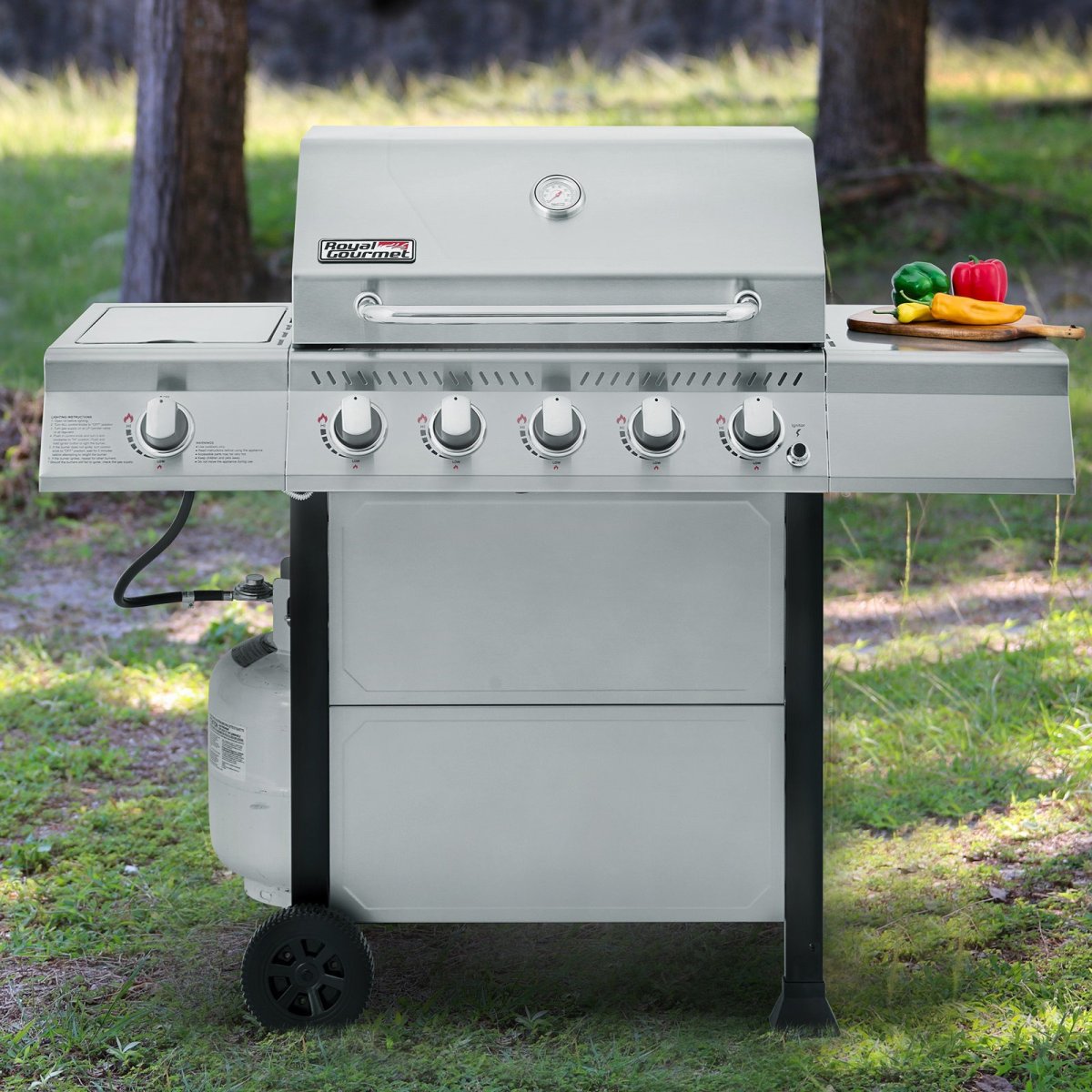August Wayfair Labor Day Clearance Royal Gourmet 5-Burner Liquid Propane Gas Grill