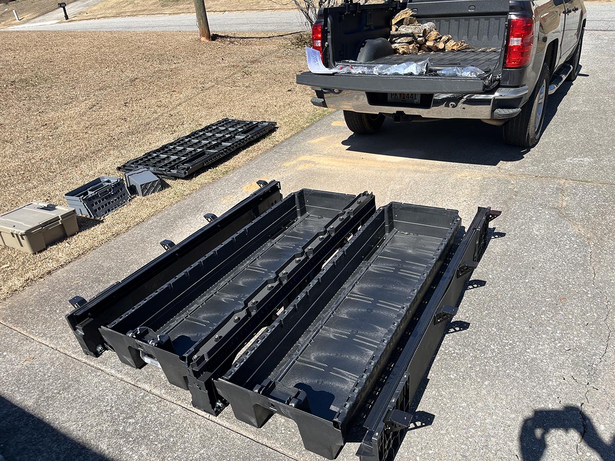 Decked laid out for installation