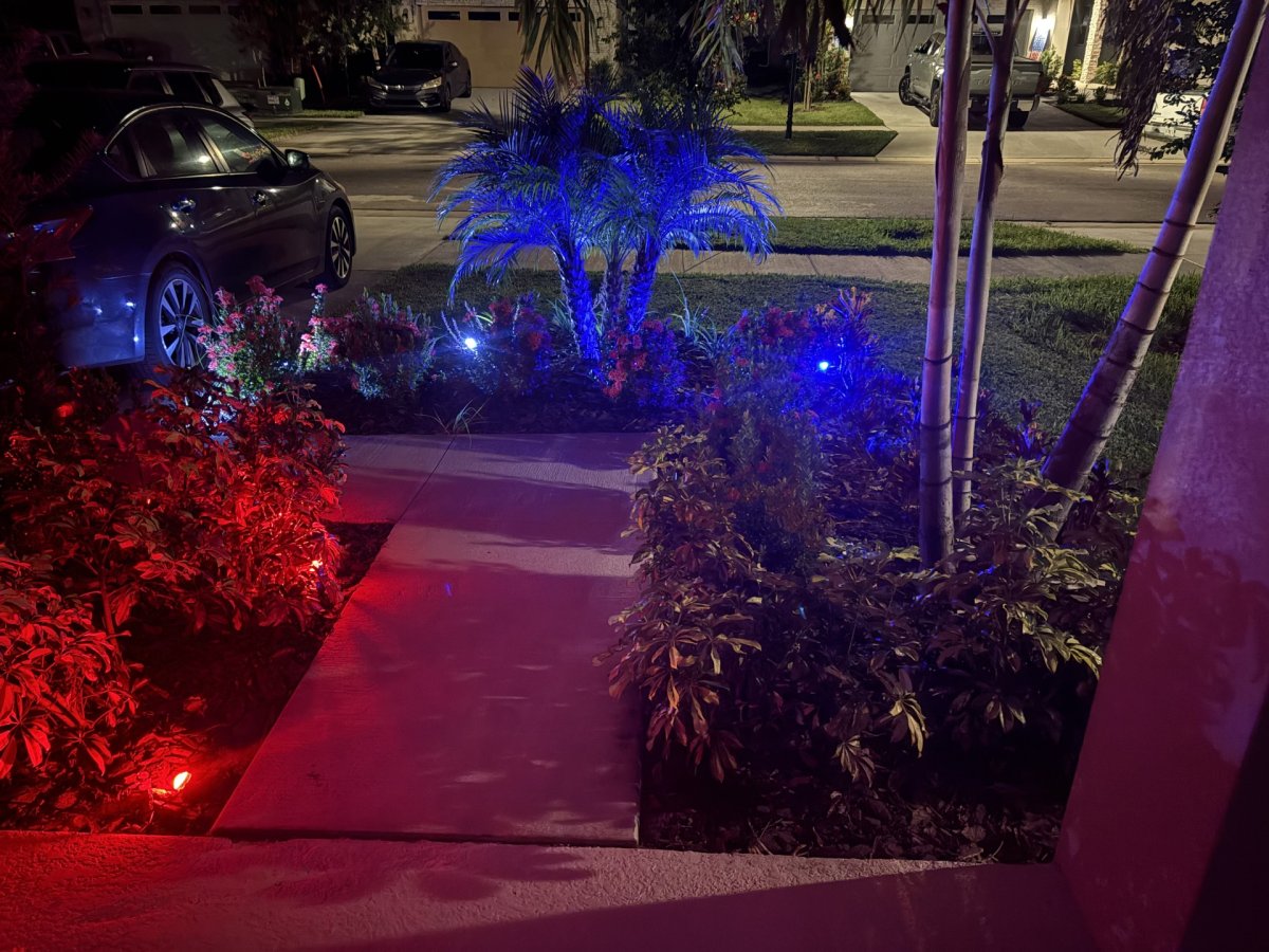 Enbrighten landscape lights Night
