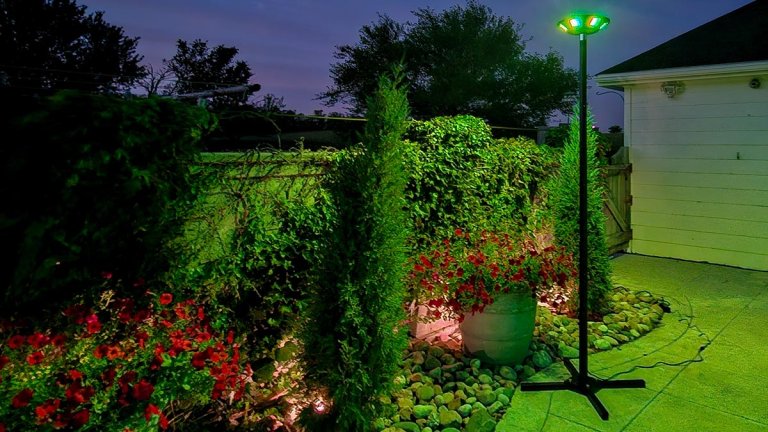 Govee Post Lamp LIght on Patio