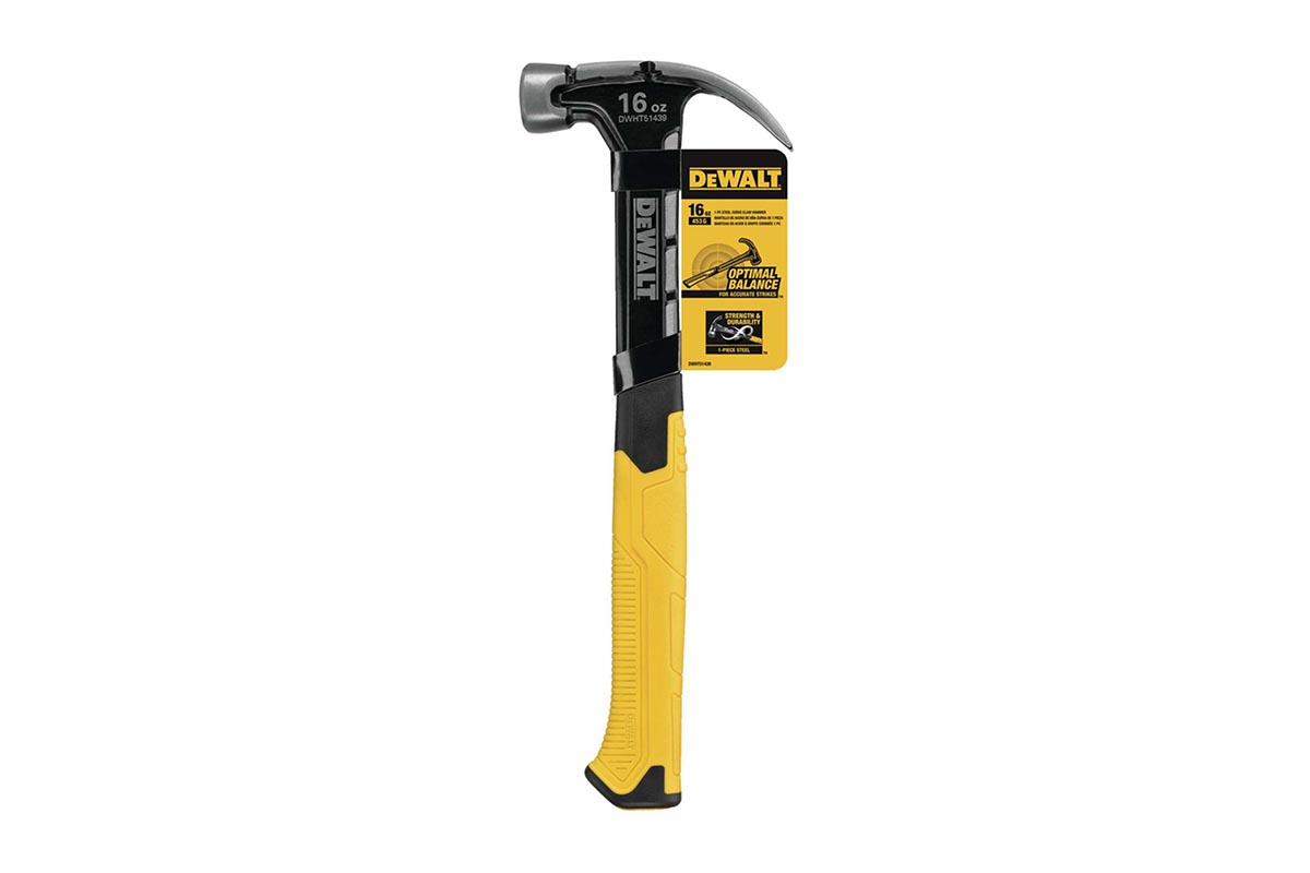 Labor Day Ace Hardware DeWalt 16 oz Smooth-Face Curve Claw Hammer