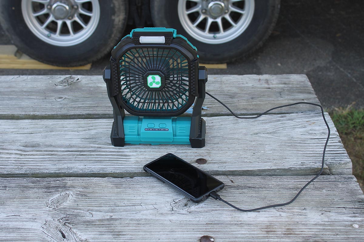 OnlyNew Fan Charging a Phone