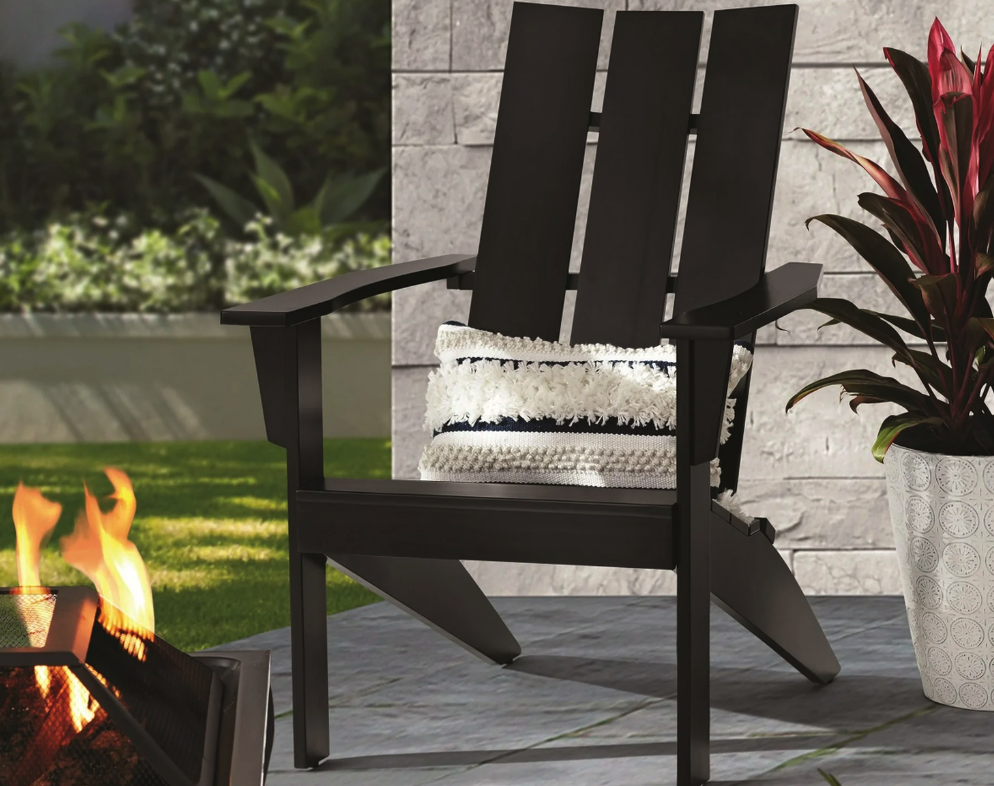 Mainstays Wood Modern Adirondack Chair for $35 during Walmart Clearance