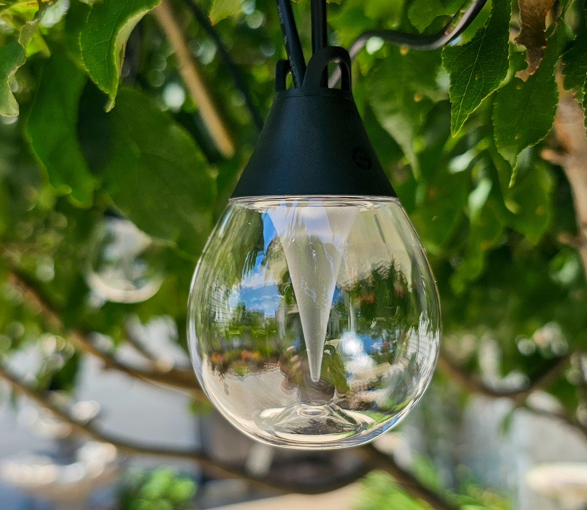 Vertical Govee string lights