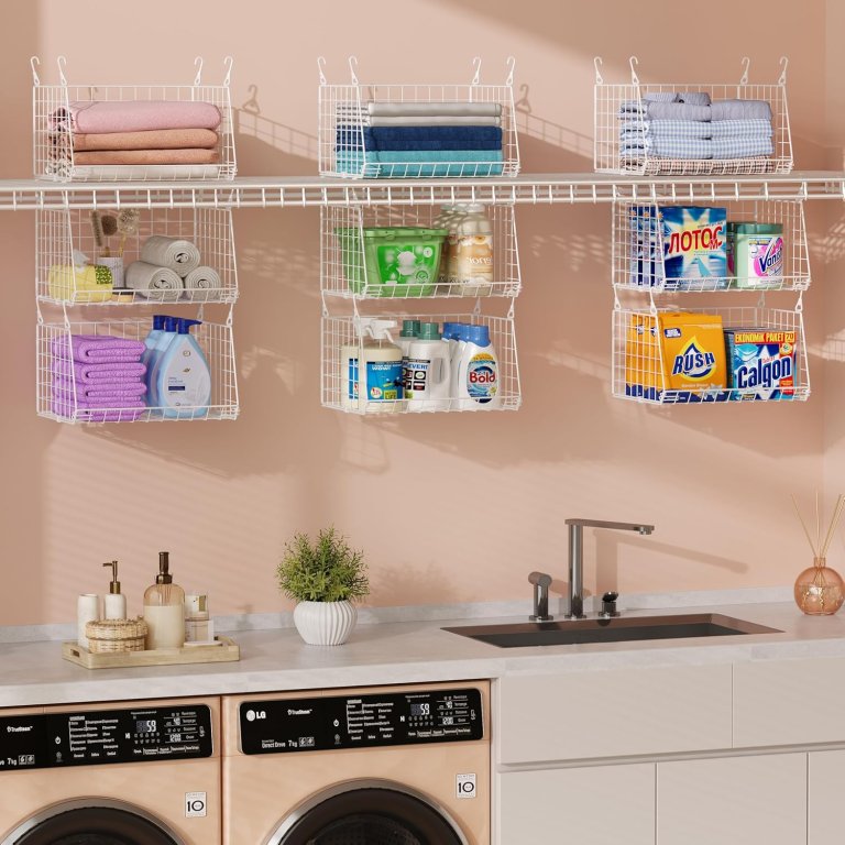3-Tier Hanging Laundry Basket Organizer