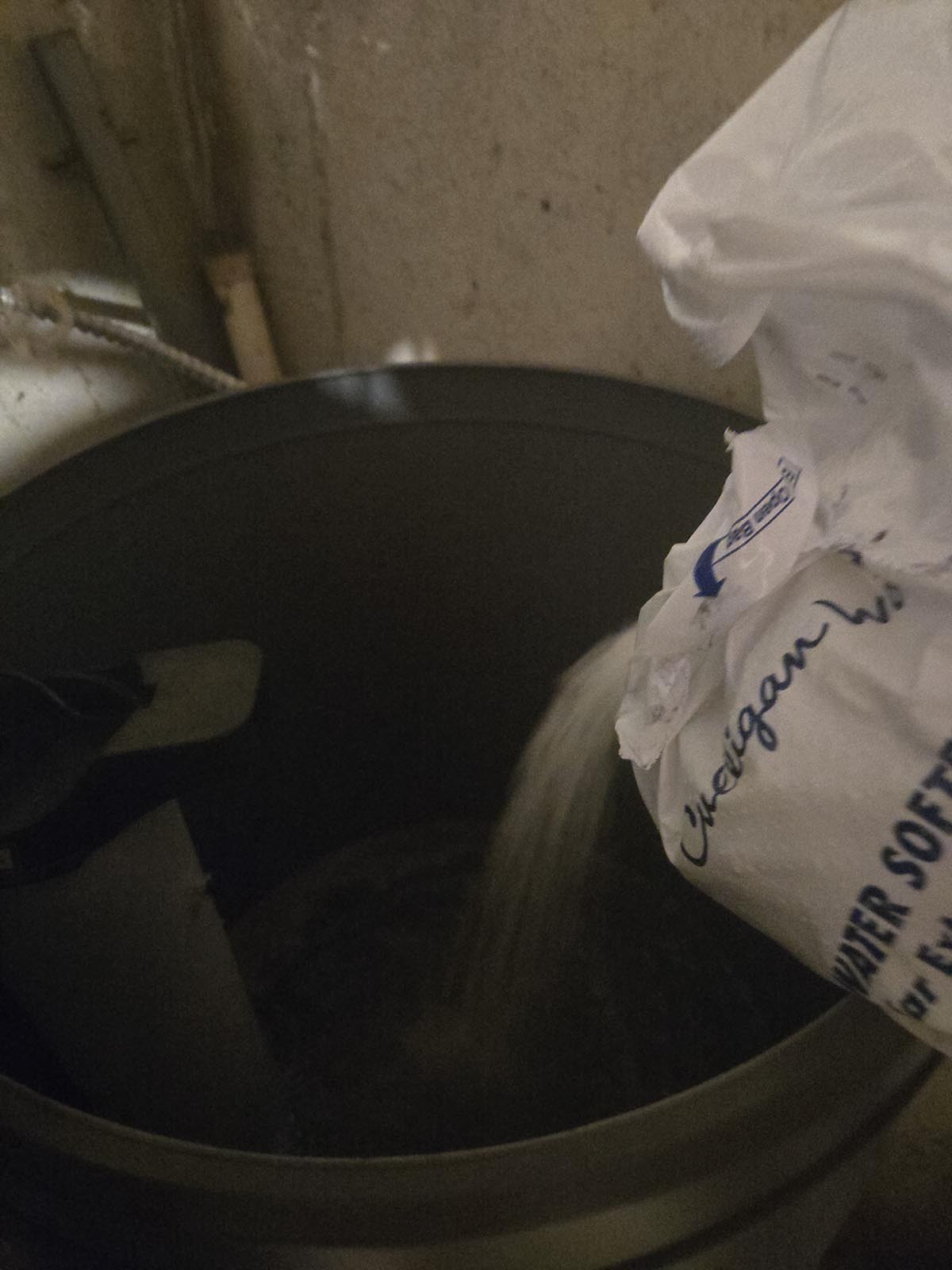 Adding Salt to Brine Tank