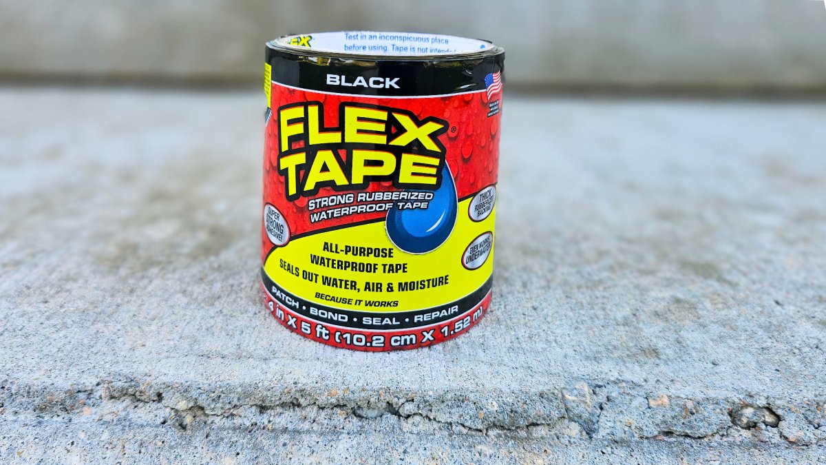 Flex Tape sitting on Concrete