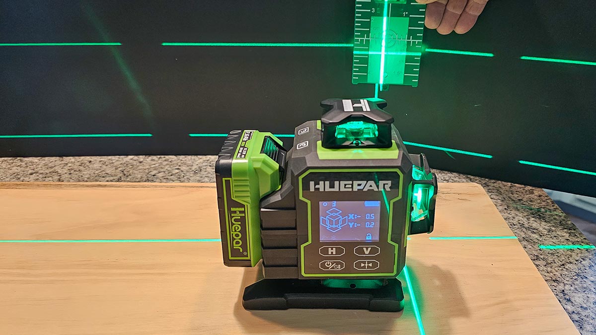 Heuper Laser Level in use