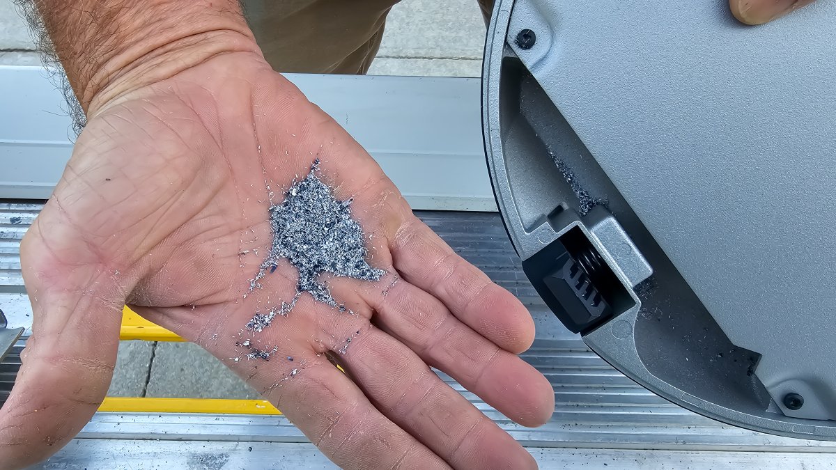 Metal Shards from collection bin