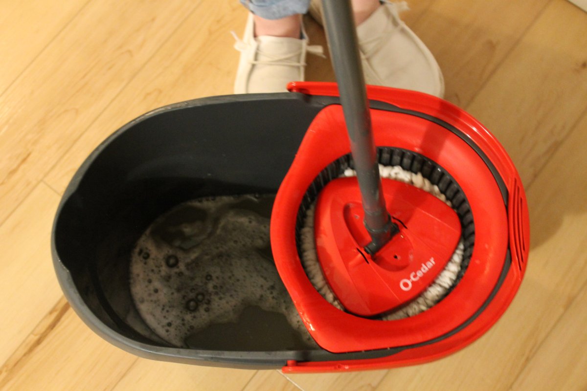 OCedar spin mop with bucket
