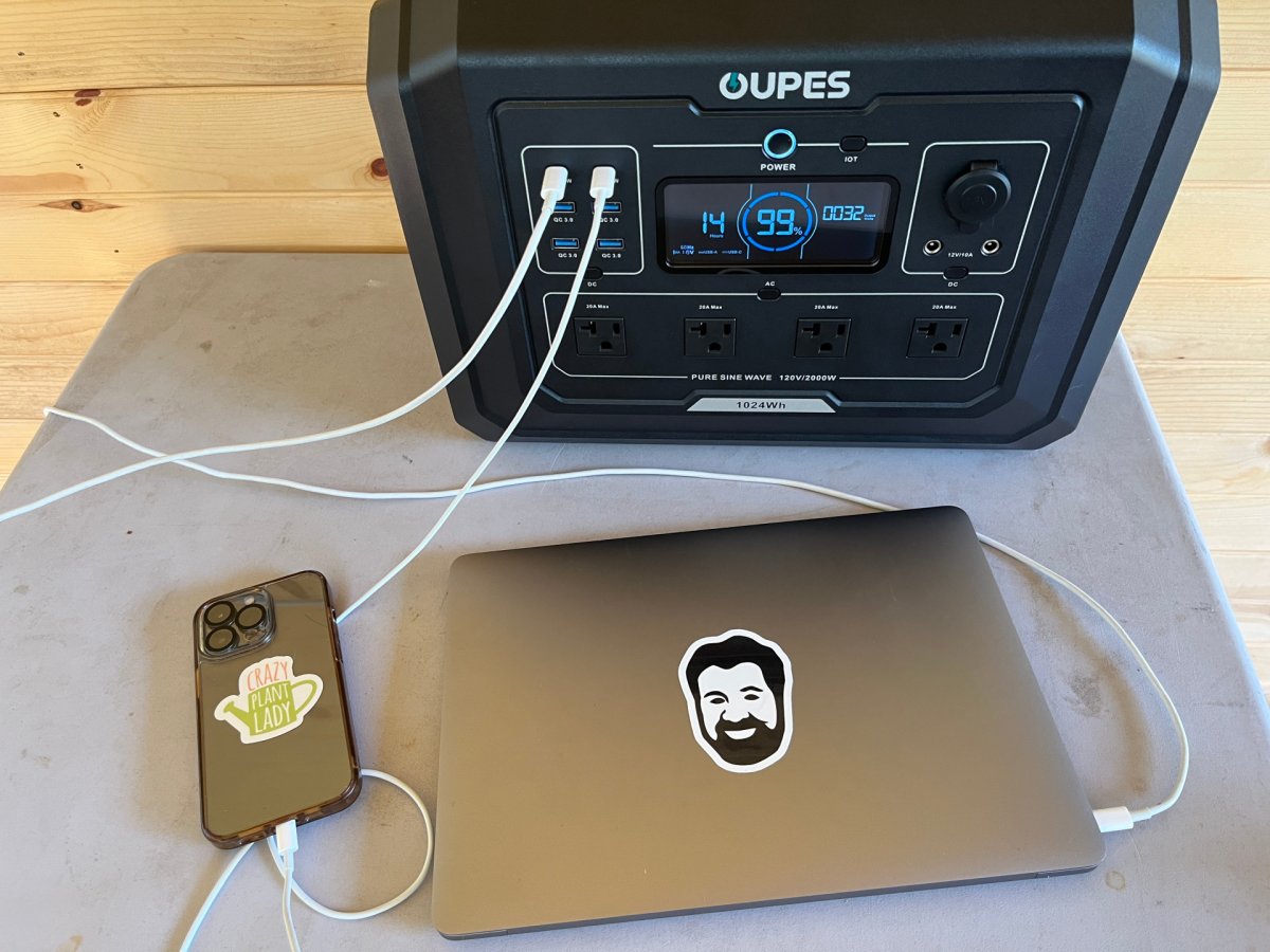 Oupes Mega 1 charging electronics