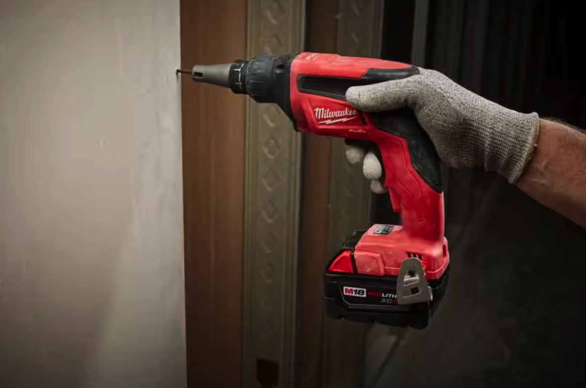 Get a free Milwaukee drywall screw gun with battery kit