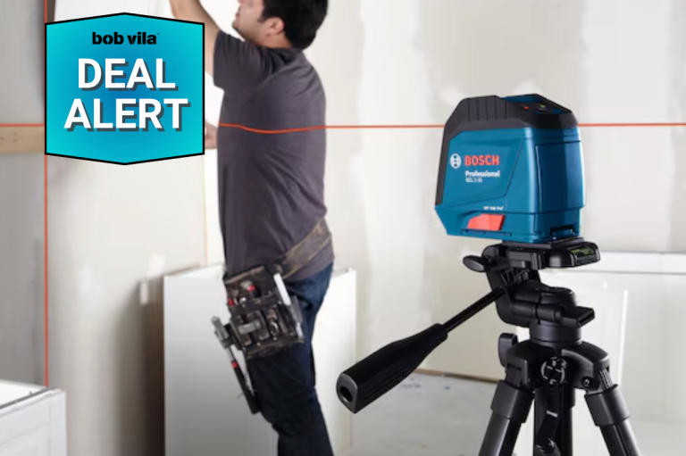 Lowe's slashed the price on a Bosch laser level and is giving away a free Bosch tripod