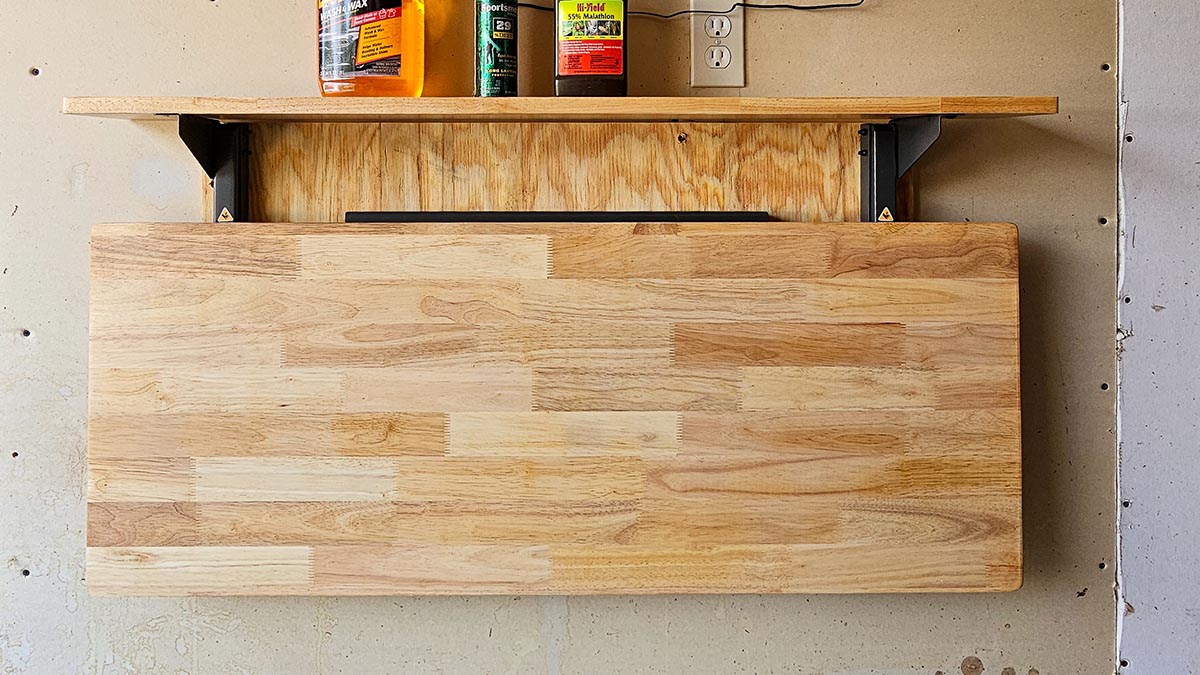 The Best New Tool Storage and Workshop Gear Ryobi Stowaway Wall-Mounted Workbench