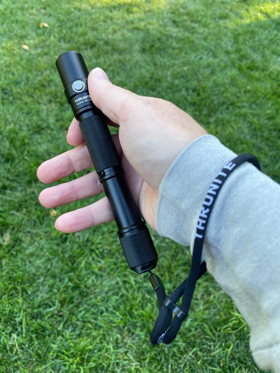 ThruNite Archer 2A V3 flashlight in hand